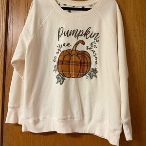 Maurices Ivory Pumpkin Season Sweater